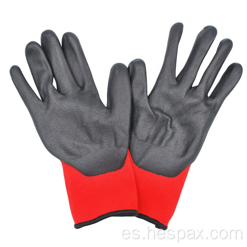 Guantes de nitrilo de microfoam de pantalla táctil Hespax OEM